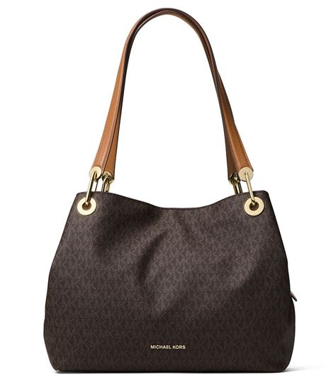 michael kors raven large tote brown